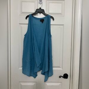 Apropos Cotton/Spandex blend Sleeveless cardigan/cover up Size M